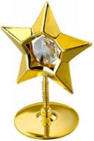 24K Gold Plated Star Figurine with Austrian Crysta