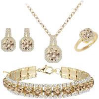 Paxuan 4pcs Cubic Zirconia Wedding Jewelry Set for