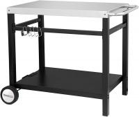 Royal Gourmet Double-Shelf Movable Dining Cart Tab