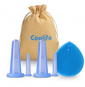 Coolife Anti-aging Massage Cups Facial Cupping Therapy Set, Silicone Cupping Massage Kit for Face Ey