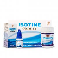 Isotine Eye Care Combo, Isotine Gold Drops-4ml + Isoneuron Capsules(60 Caps), Advanced Eye Care Solu