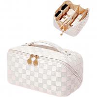 EACHY Travel Makeup Bag Large Capacity - Waterproof Cosmetic Organizer for Women (BA-White) | USA/UK