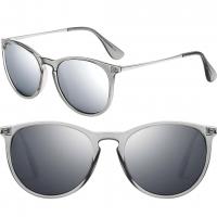 Vintage Round Polarized Sunglasses – Silver Mirr