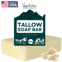 Beef Tallow Soap Bar – Unscented Grass-Fed Tallo