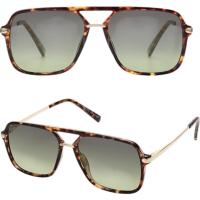 SOJOS Retro Square Aviator Sunglasses – Polarize