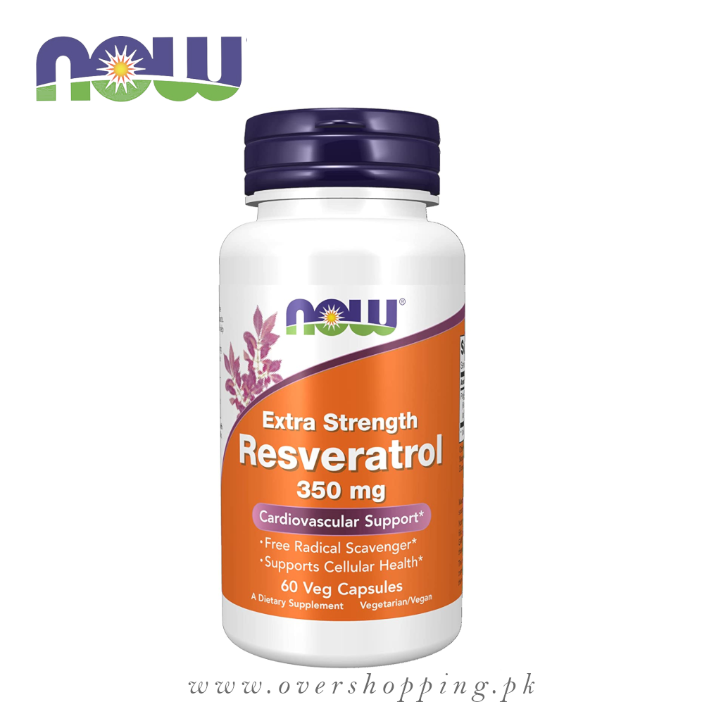 Extra Strength Resveratrol 350mg - NOW Supplements