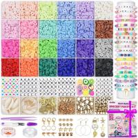 Complete Bracelet Making Kit with 6000 Clay Beads 
