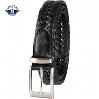 Dockers Men’s Leather Braided Fully Adjustable B