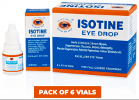 Isotine Eye Tonic - For Complete Family - 6 Vails of 10ml each Is