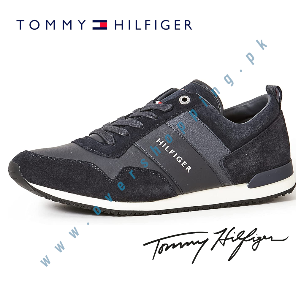 Tommy Hilfiger Men's Iconic Leather Suede Mix Runn&hellip;