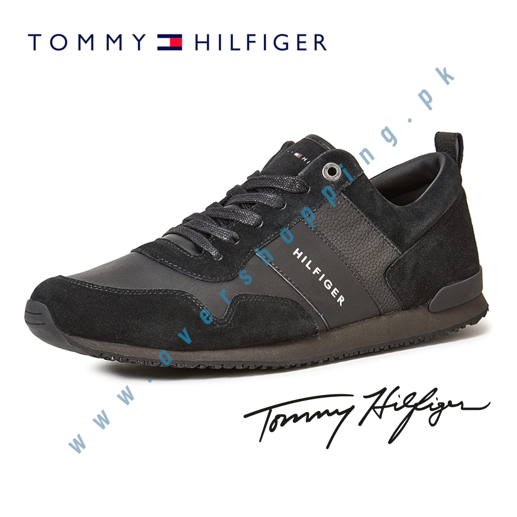 Tommy Hilfiger Men's Iconic Leather Suede Mix Runn&hellip;