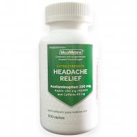 ValuMeds Extra-Strength Headache & Migraine Relief - 300 Caplets (250mg Acetaminophen, Aspirin &