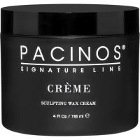 Pacinos Creme Hair Sculpting Wax Cream - Water Soluble Medium Shine Styling Cream, 4 Fl Oz (For All 