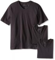 BOSS HUGO BOSS Men s 3-Pack Cotton V-Neck T-Shirt, Black, Large