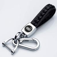 Genuine Leather Car Logo Suit Keychain Suit for Au