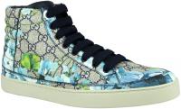 Gucci Men's Bloom Print Supreme GG Blue Canvas Hi 