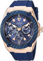 GUESS Men's Stainless Steel Casual Silicone Watch