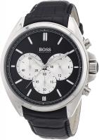 Hugo Boss Men's Driver Black Leather Chronograph W