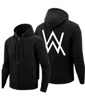 Kigcos Alan Walker Logo Unisex Zip Hoodies Cosplay