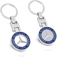 ROYAGO New Car Key Chains 3D Metal Emblem Pendant 