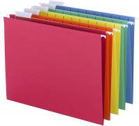 Smead Colored Hanging File Folder with Tab, 1/5-Cu
