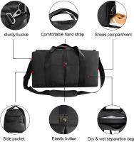 Sports Gym Bag with Shoes Compartment and Wet Pock