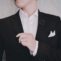 Umo Lorenzo Lapel Pins for Men - Flower Pin Suit A
