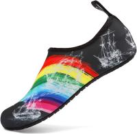 VIFUUR Water Sports Shoes Barefoot Quick-Dry Aqua Yoga Socks Slip-on for Men Women Kids