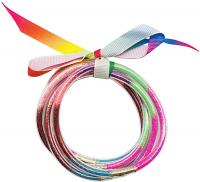 YBMYCM Glitter Jelly Bangles Bracelets Set for Wom