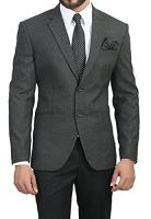 BREGEO Casual Formal BLAZER Colour: CHARCOAL GREY