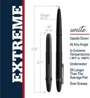 Fisher Space Pen Bullet Pen, Ballpoint, Matte Blac