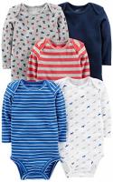 Simple Joys by Carter's Baby Boys' 5-Pack Long-Sle