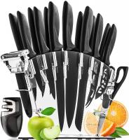 Stainless Steel Knife Set with Block - 13 Kitchen 