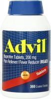 Advil Pain Reliever, Fever Reducer, 200mg -360 Tab