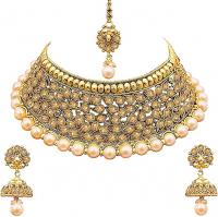 Aheli Wedding Designer Choker Necklace with Jhumki