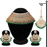 Aheli Wedding Designer Faux Kundan Pak Bridal Neck