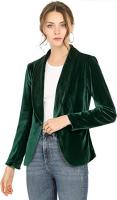 Allegra K Women's Office Coat Solid Shawl Collar 1