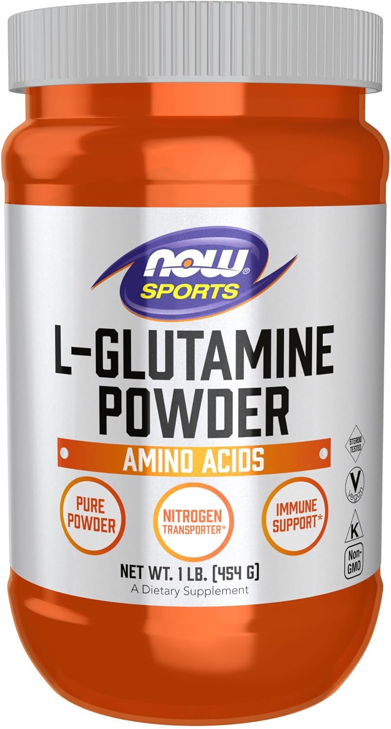 NOW Foods L-Glutamine Pure Powder, 1-Pound