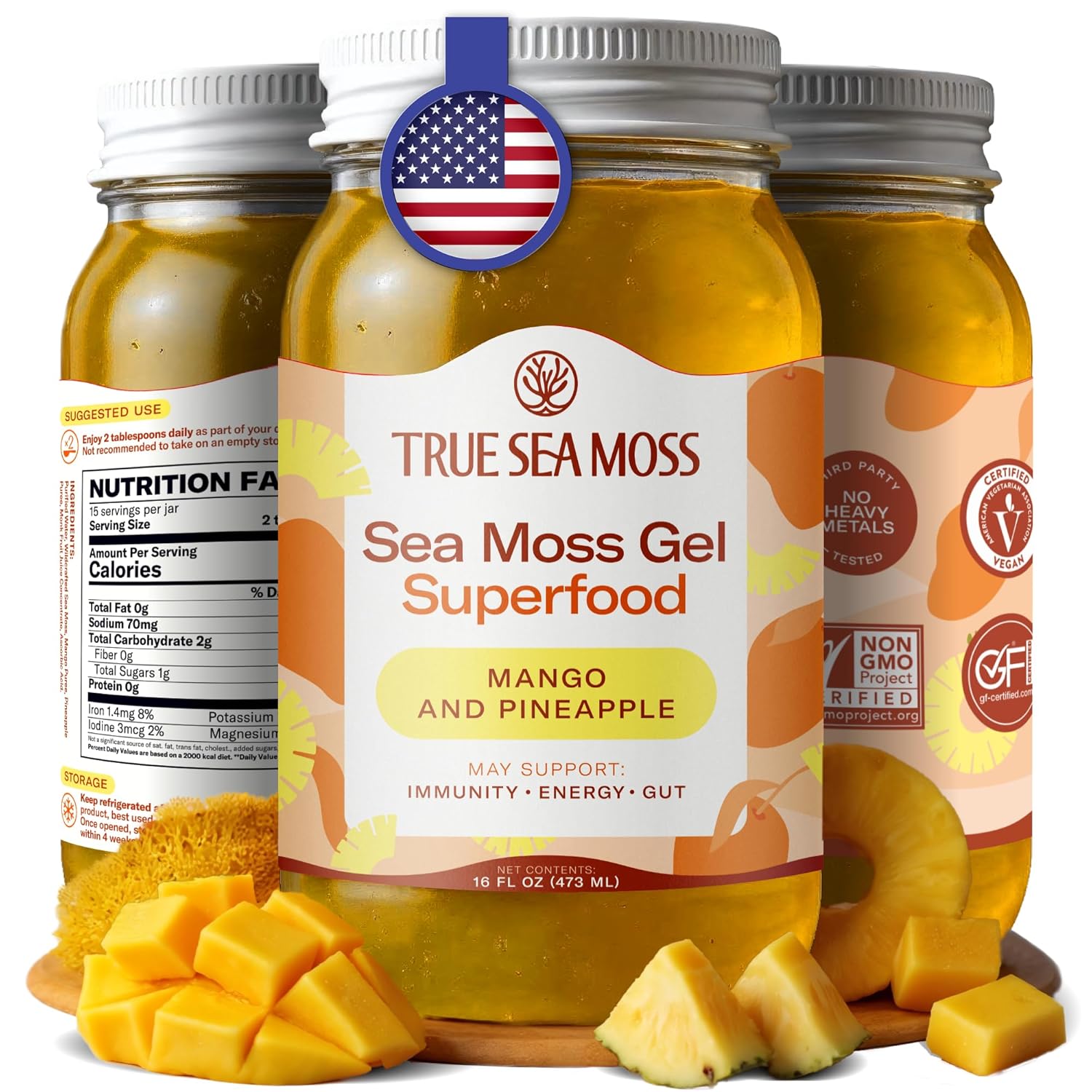 TrueSeaMoss Sea Moss Gel - Immunity & Energy B