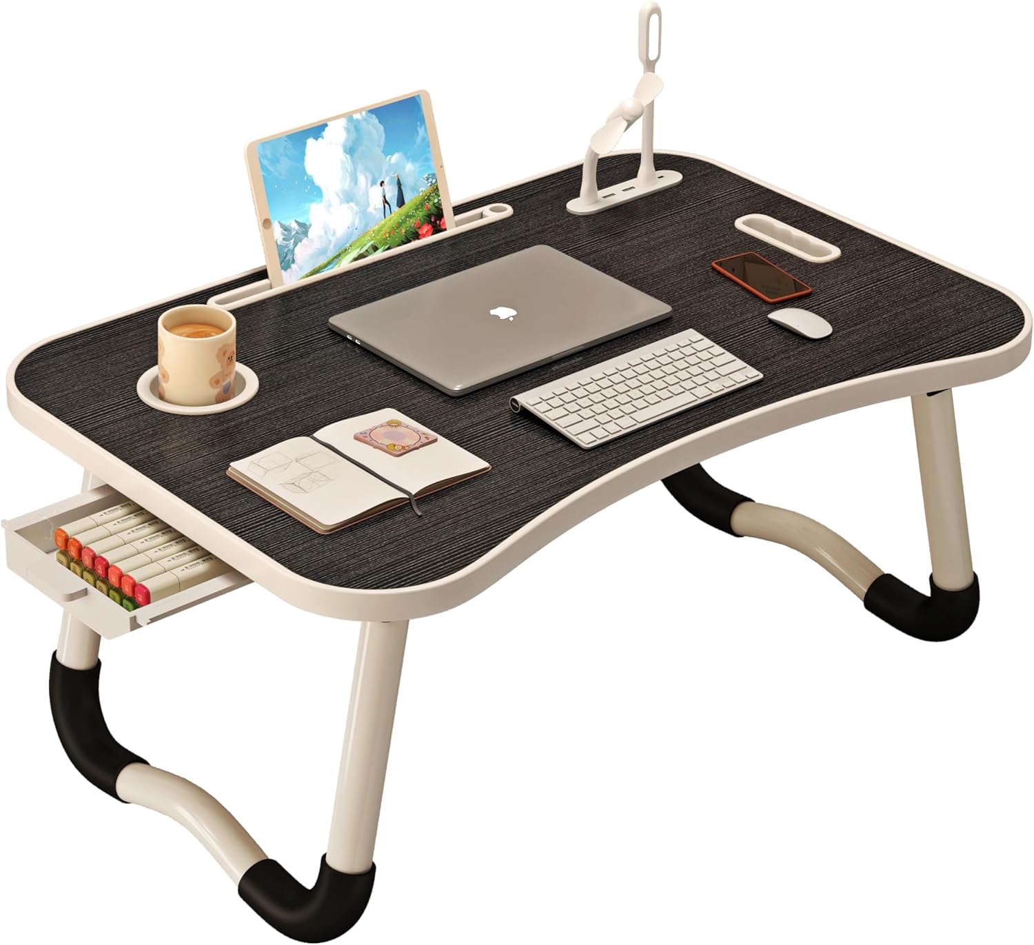 UNICOO® Foldable Laptop Stand Lap Desk with USB C