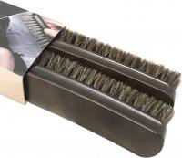 Annalovic 2 PC Shoe Polish Brush, Horsehair Shoe Brush, Dusting Brush, Horse Hair Brushes for Shoes,