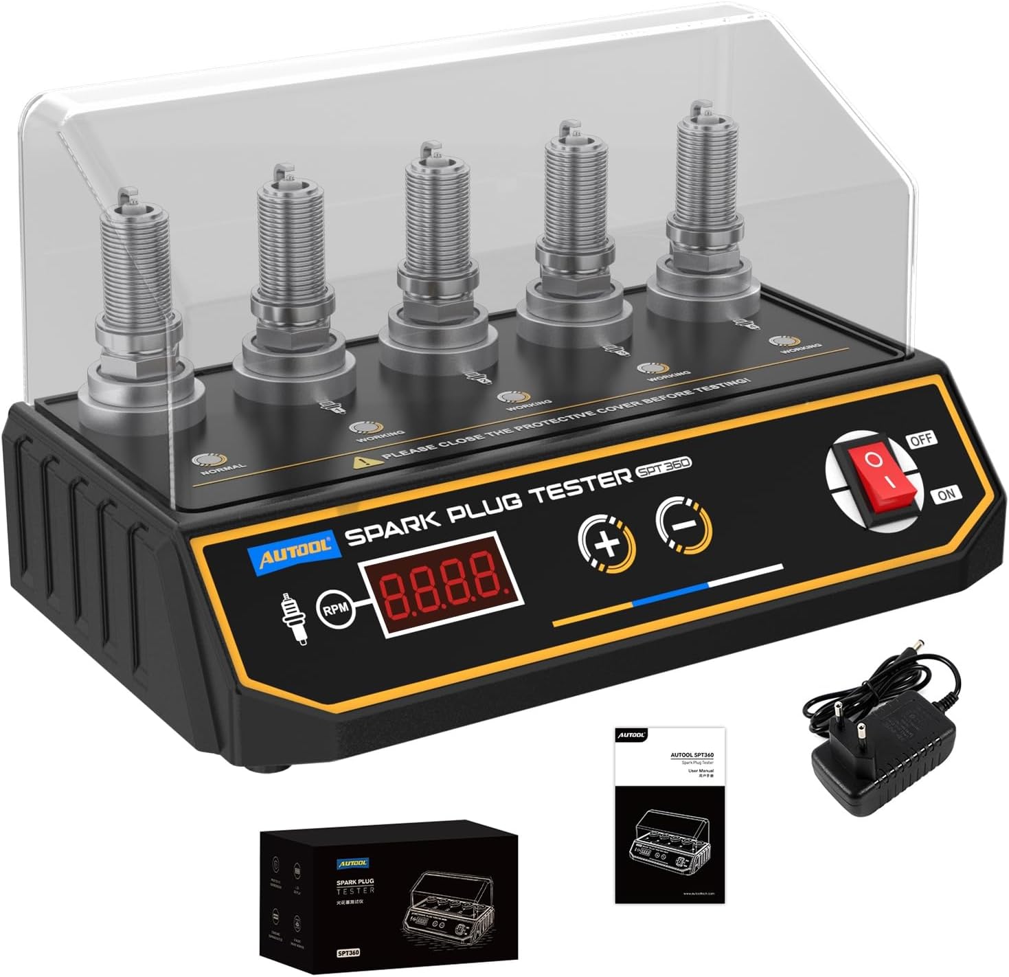 Autool SPT360 Car Spark Plug Tester, 110V Auto Spa