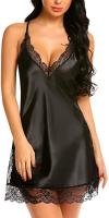 Avidlove Women Lingerie Satin Lace Chemise Nightgo