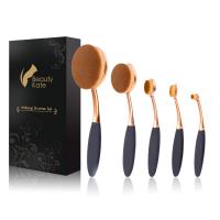 Beauty Kate Professional Oval Makeup Brushes Set 5 Pcs - 3.17oz (90g)