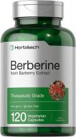 Horbaach Berberine HCl from Barberry Extract Supplement - 120 Caps