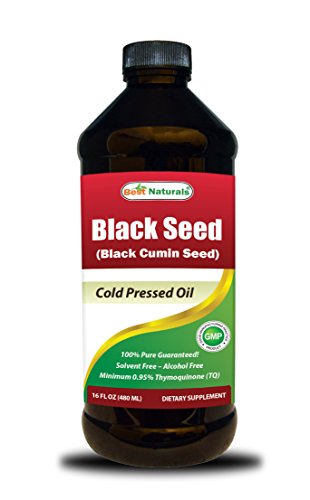 Best Naturals Black Seed Oil 16 OZ - Cold Pressed - Alcohol Free - Solvent Free - Black Cumin Seed O