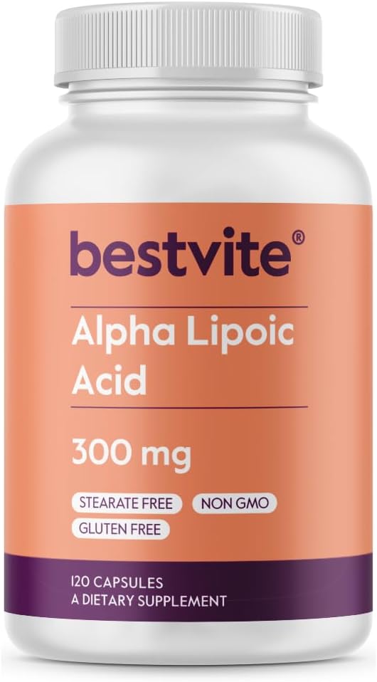 BESTVITE Alpha Lipoic Acid 300mg - 120 Capsules, N
