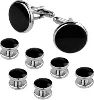 Tuxedo Studs and Cufflinks Set – Men’s Black &