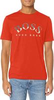 BOSS Men's Big Logo Jersey Cotton T-Shirt -  Chili&hellip;