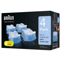 Braun Clean and Renew 4 Pack, Cartridge, Refill, Replacement Cleaner, Cleaning Solution - 22.8 Fl.Oz